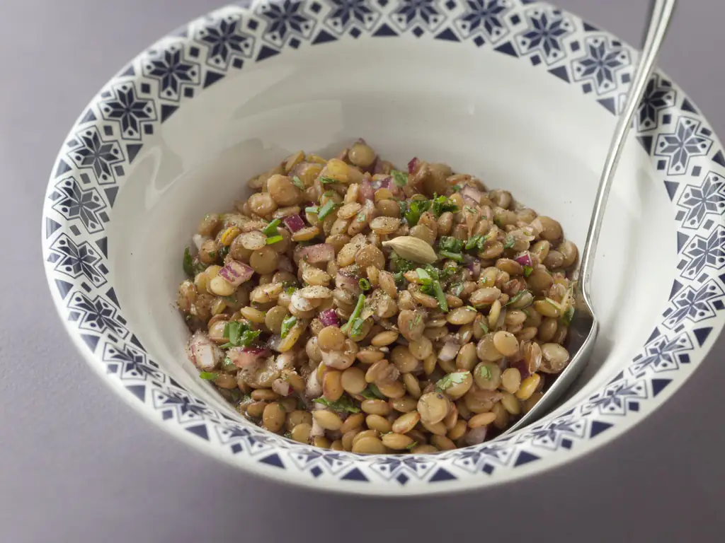 salade lentilles coriandre et cardamome de jeanne