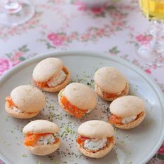 Macarons saumon - fromage frais