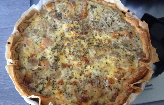 Quiche thon chèvre tomate : Recette de Quiche thon chèvre tomate - Marmiton