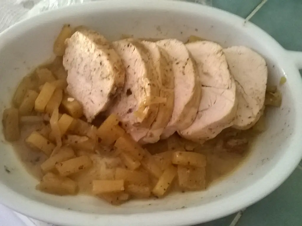 rôti de dinde à l'ananas