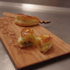 Chaussons de foie gras aux pommes caramélisées