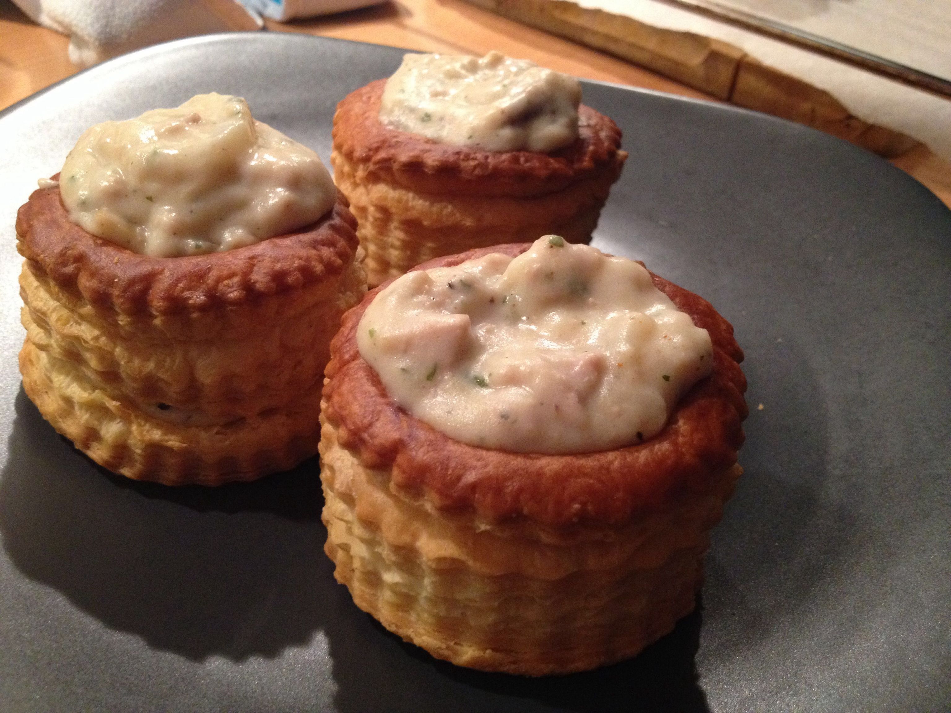Bouchées à la reine au thon et champignons : Recette de Bouchées à la