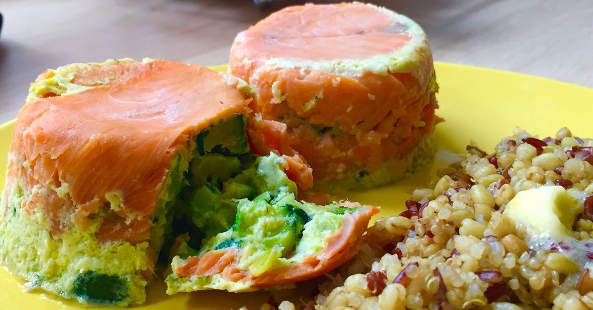 Les Timbales de Jeanne (saumon à la mousse de courgettes au micro-ondes ...