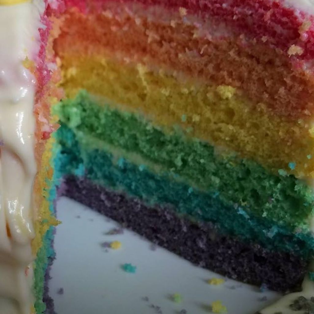 Rainbow Cake Recette De Rainbow Cake