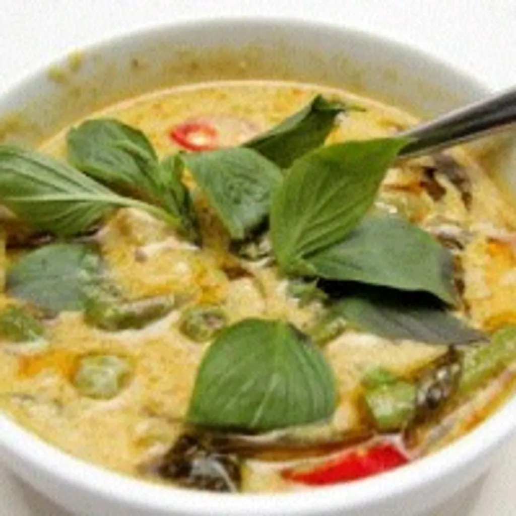 Recette Thaï poulet au curry vert et aubergines
