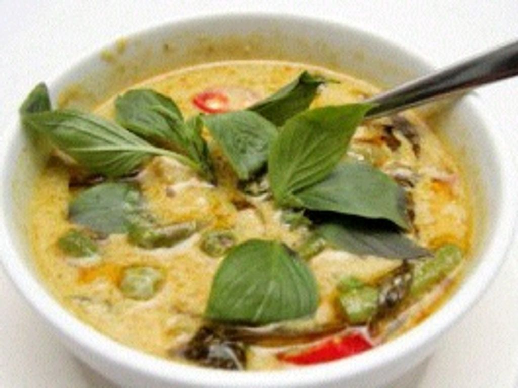 Curry vert de crevettes à la thaïlandaise - Recette