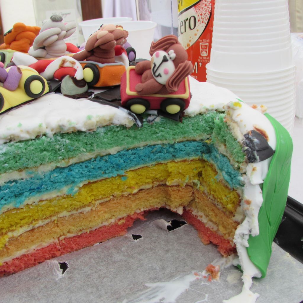 Gateau Interieur Arc En Ciel Recette De Gateau Interieur Arc En Ciel