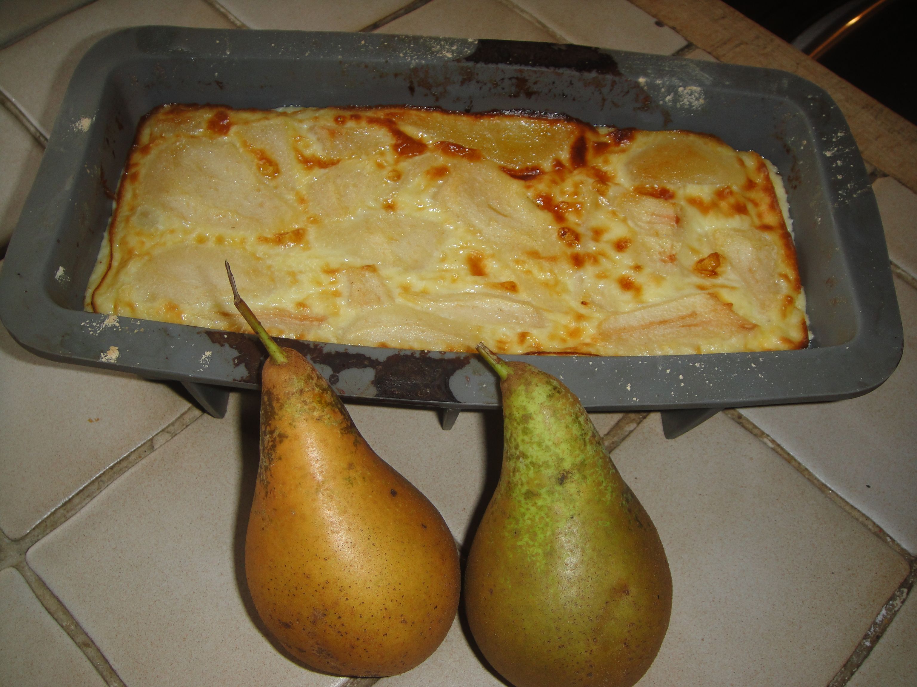 Flan aux poires rapide Recette de Flan aux poires rapide Marmiton