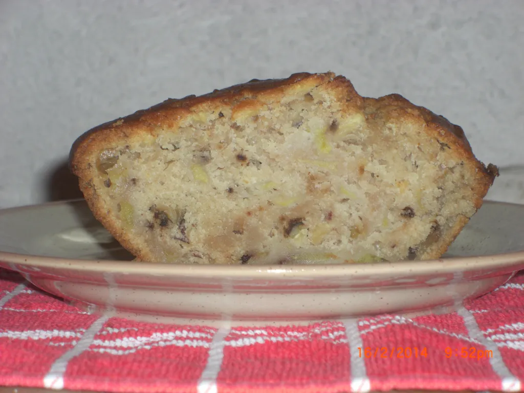 cake noix, noisettes et pommes