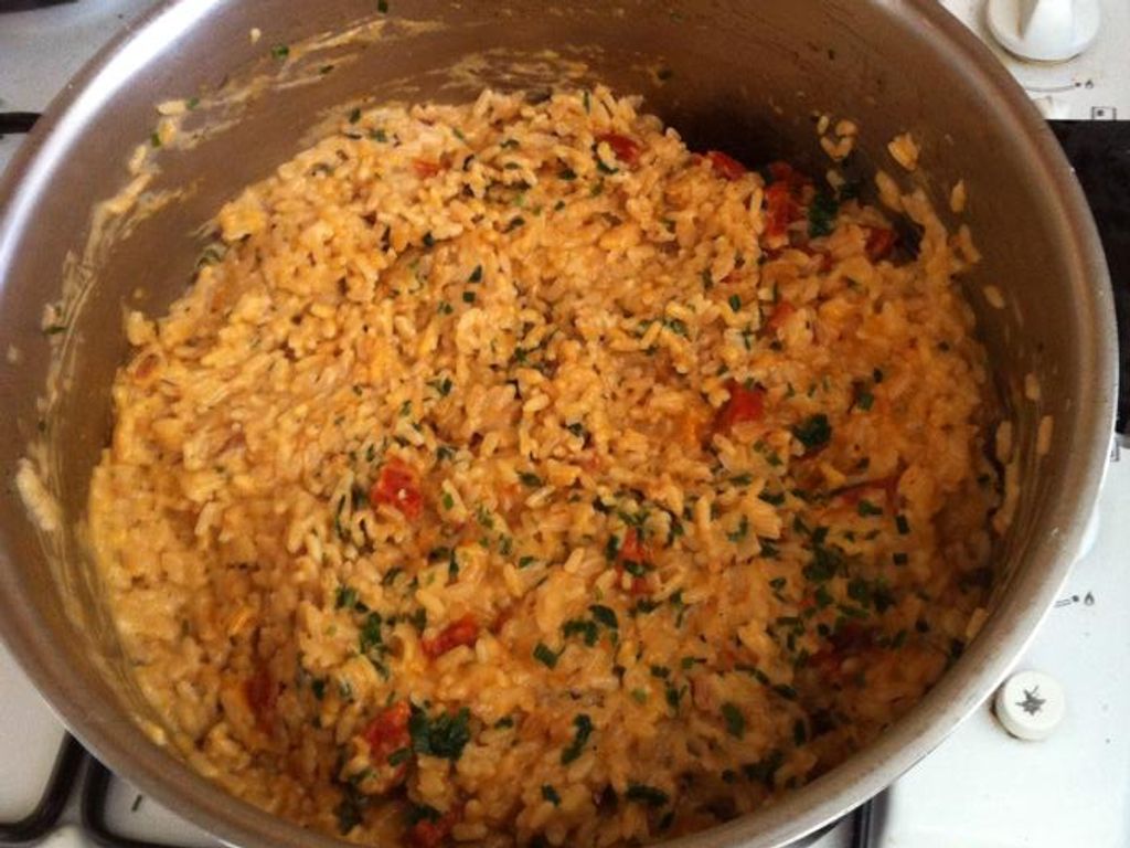 Risotto au chorizo Recette de Risotto au chorizo Marmiton