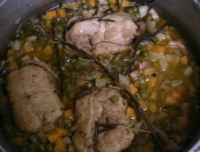 Paupiettes de veau pois carottes navets : recette de Paupiettes de veau