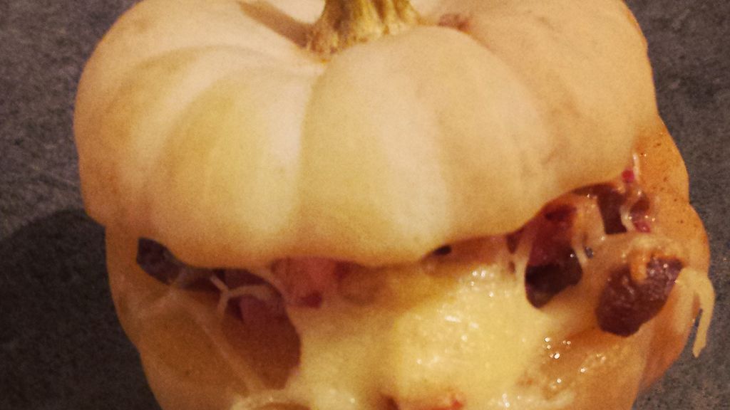 Courge Baby Boo Aux Lardons Et Aux Chataignes Recette De Courge Baby Boo Aux Lardons Et Aux Chataignes