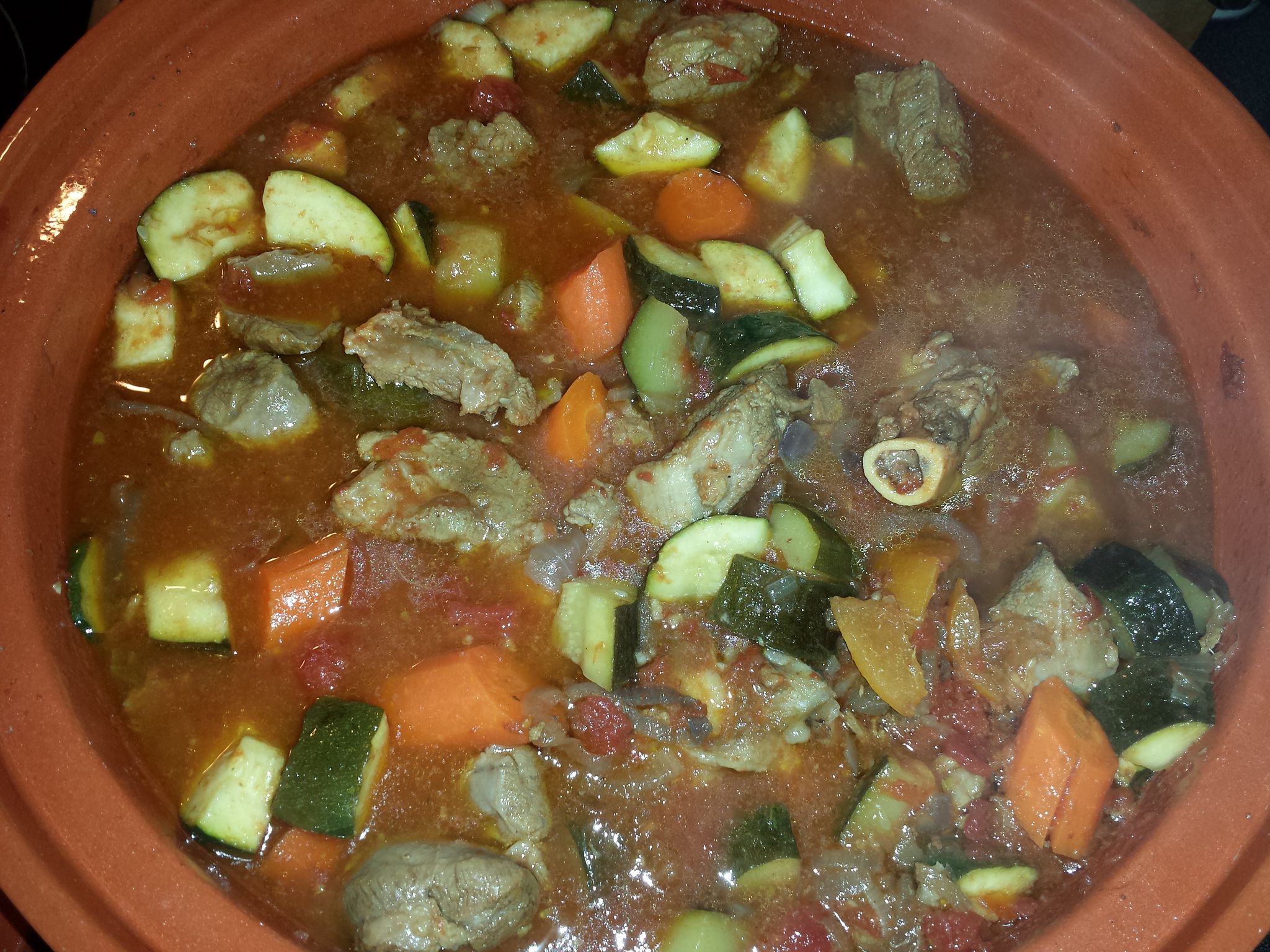 Tajine d'agneau aux légumes et citrons confits Recette de Tajine d