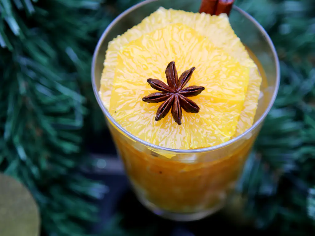 salade d'oranges aux épices de noël