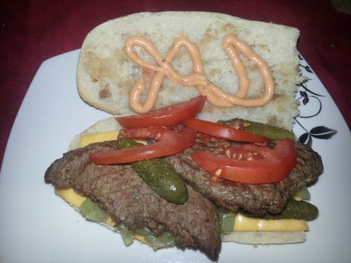 Sandwich Americain Steak Haché : Recette De Sandwich Americain Steak ...