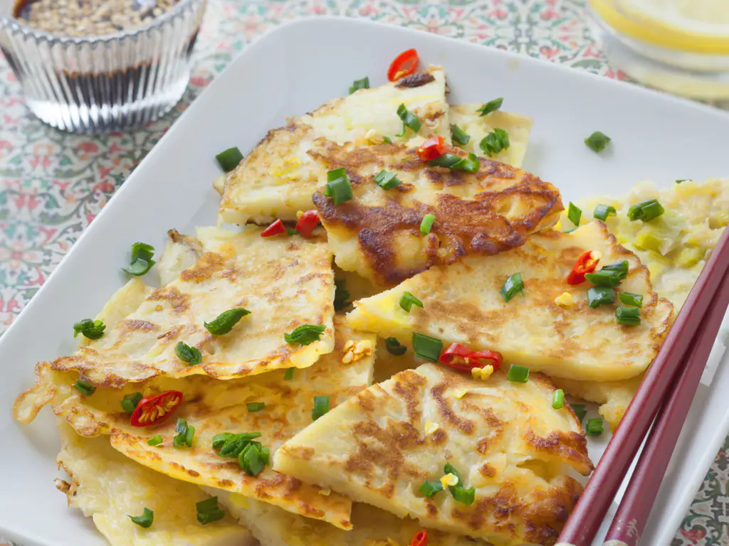 crêpes coréennes au poireau de nadine (12ème rencontre marmiton)