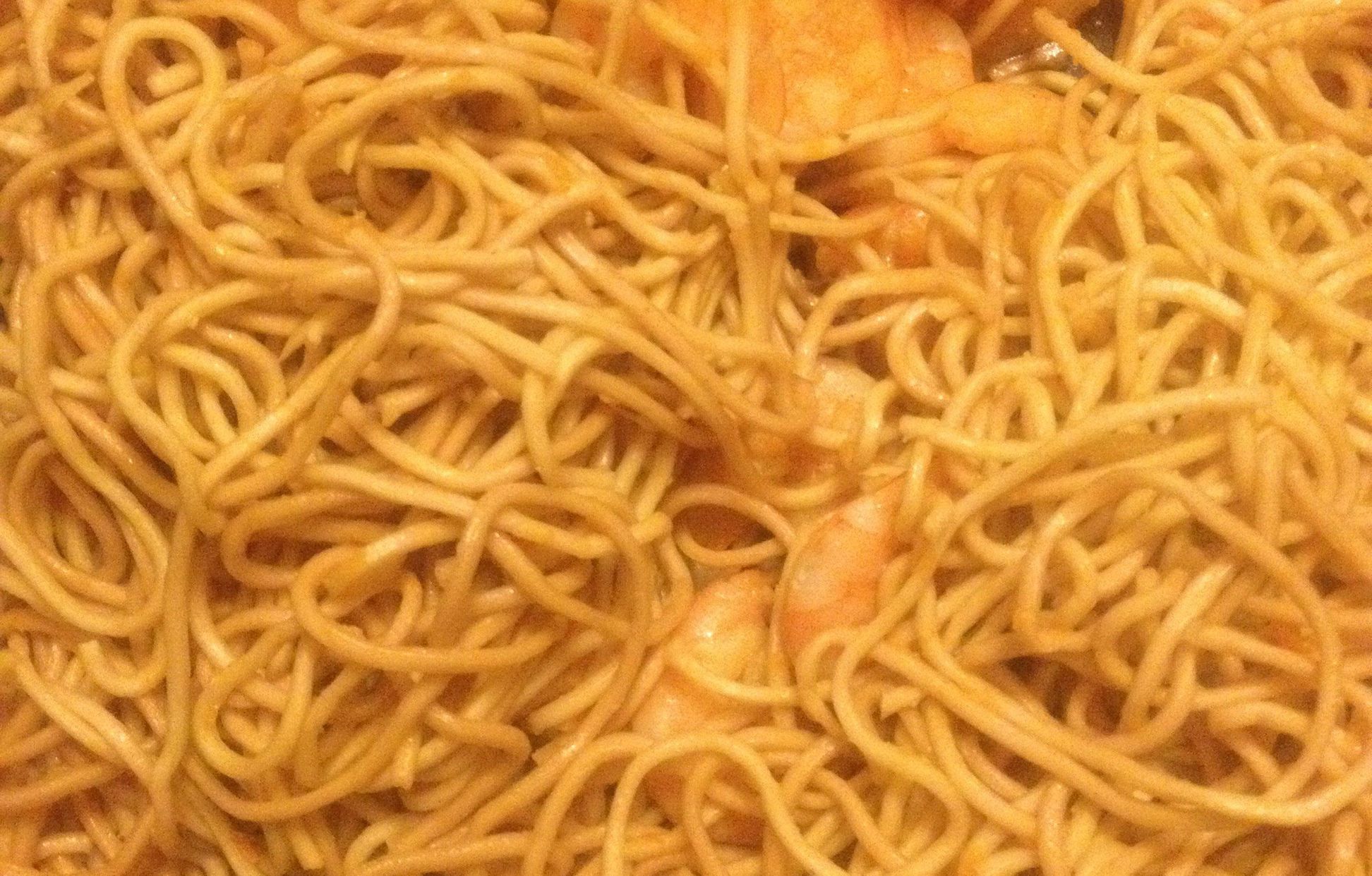 Nouilles chinoises aux crevettes : Recette de Nouilles chinoises aux
