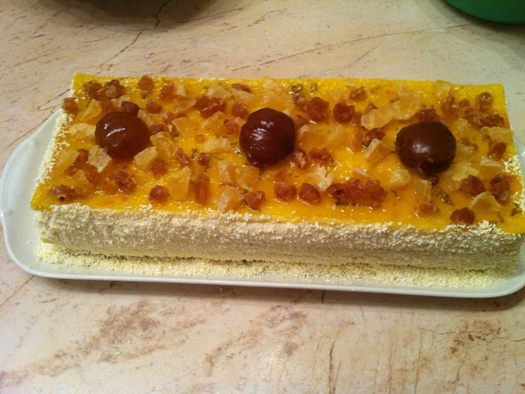 gâteau aux fruits exotiques 'comme chez le pâtissier'