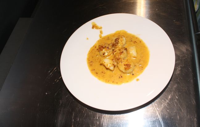 Recette Lotte Et Coquille St Jacques Sauce Safranée Coquilles Saint Jacques safranées : Recette de Coquilles Saint Jacques