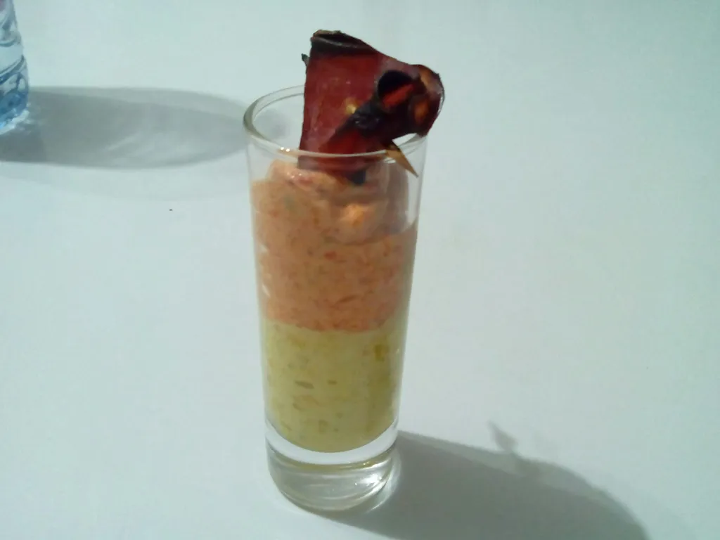 verrine poivron / boursin