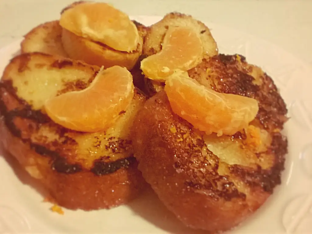 pain perdu fleur d'oranger et rhum ambré