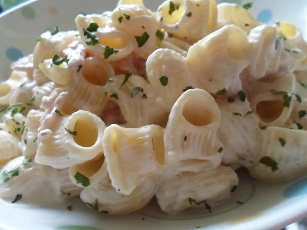 pâtes jambon moutarde mascarpone