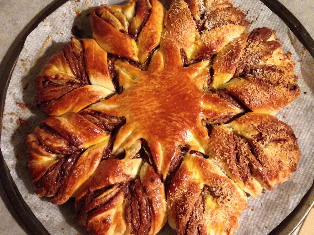 brioche fleur au nutella