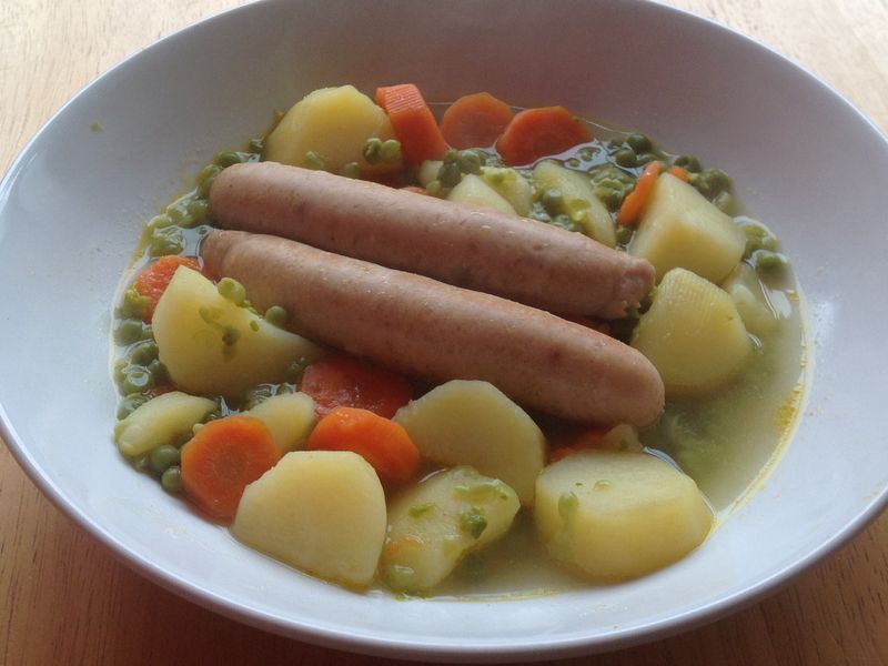 Saucisses Petits Pois Carottes Recette De Saucisses Petits Pois