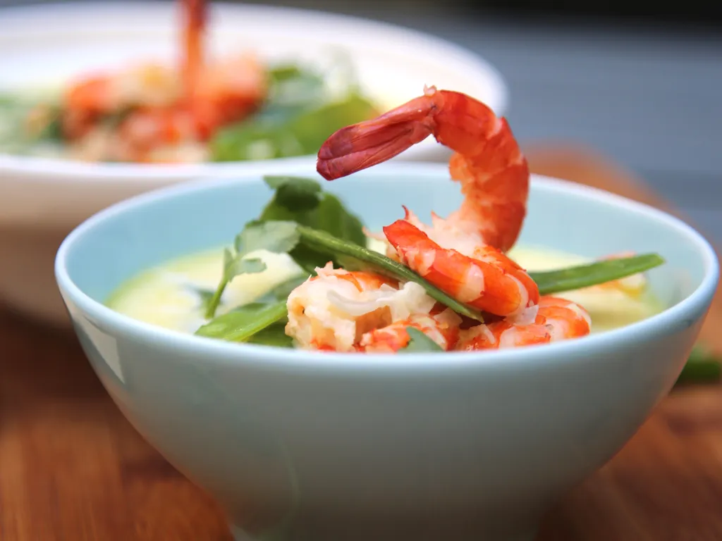 Soupe asiatique aux crevettes - Philandcocuisine