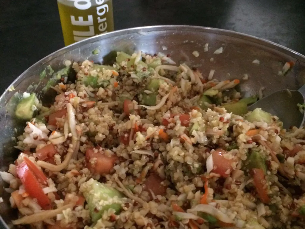 salade tiède de quinoa gourmand