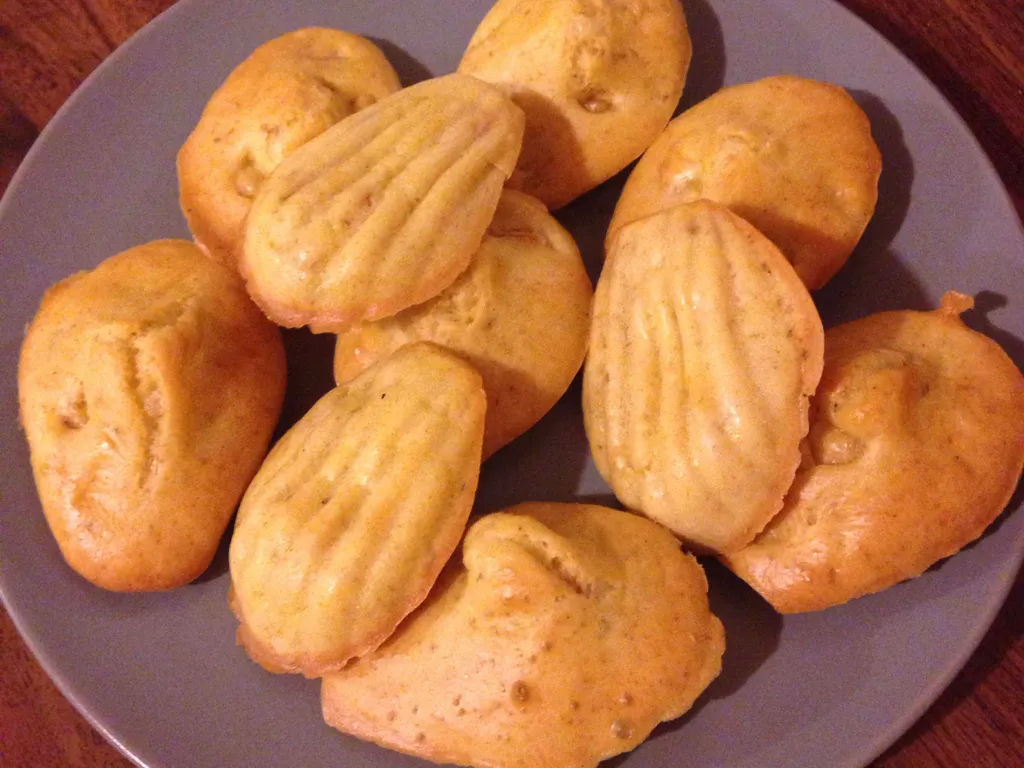 madeleines à l'indienne (curry crevette)