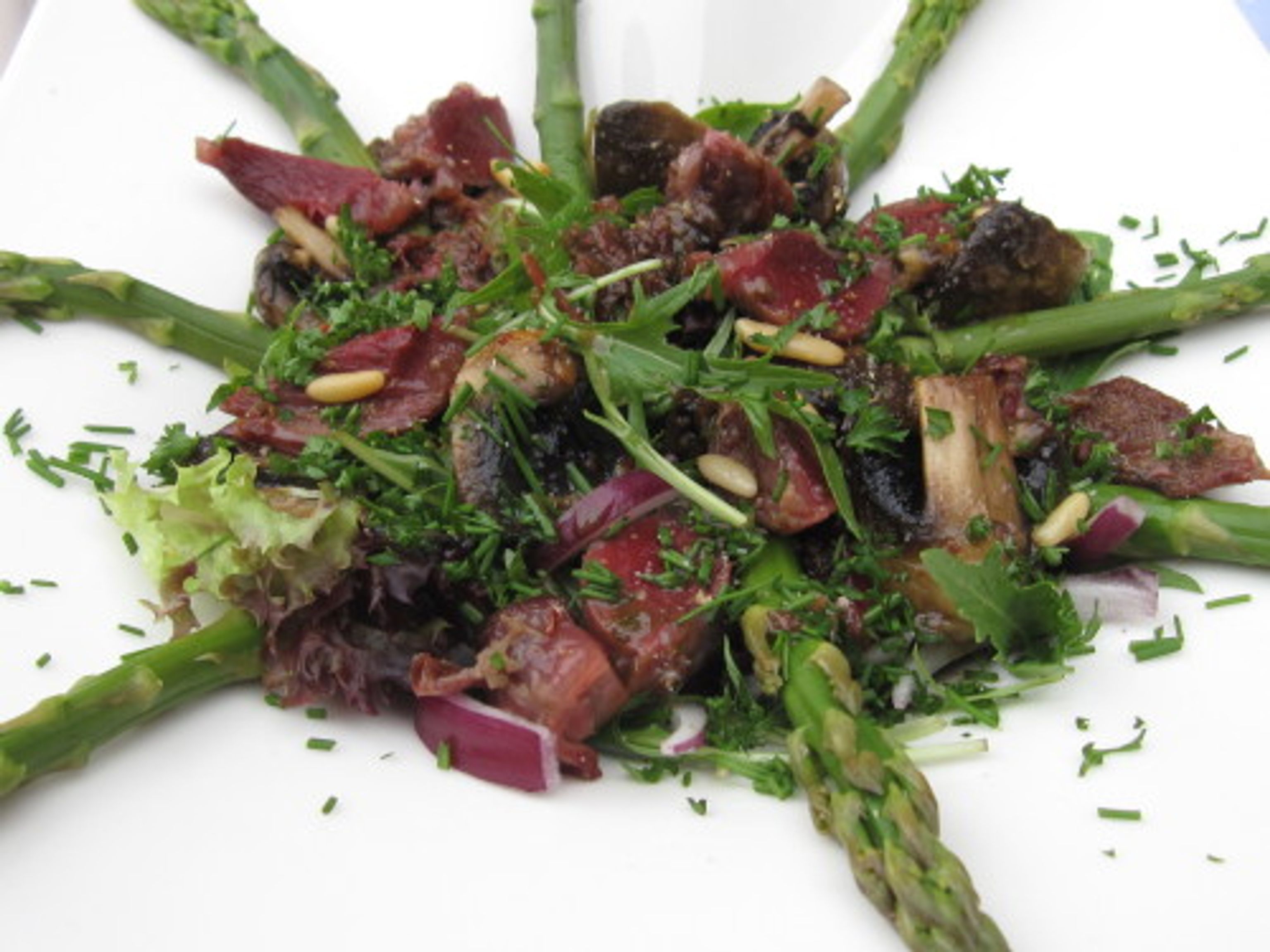 Salade de gésiers de canard et de volaille : Recette de Salade de
