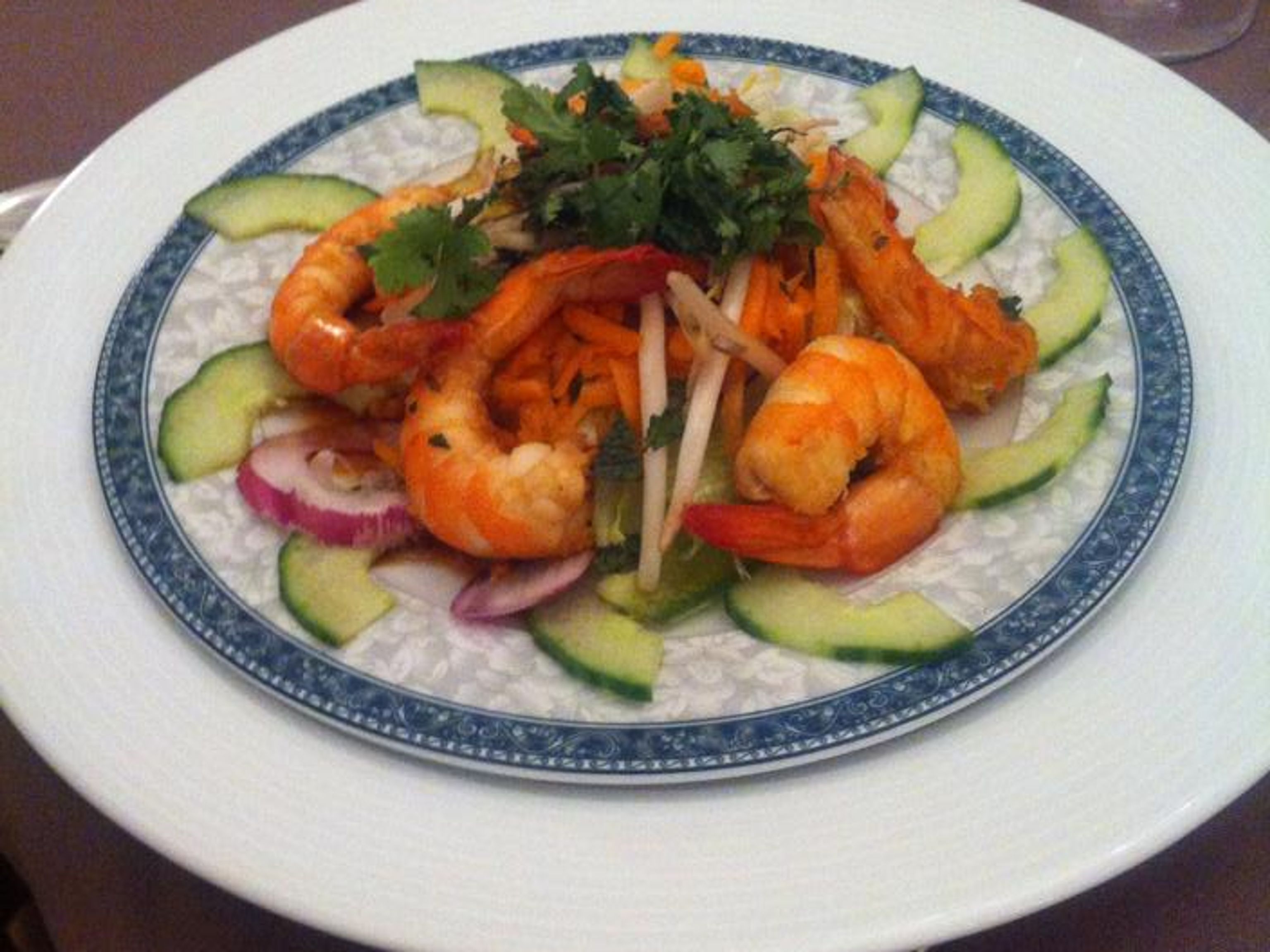Salade thaïlandaise aux crevettes Recette de Salade thaïlandaise aux