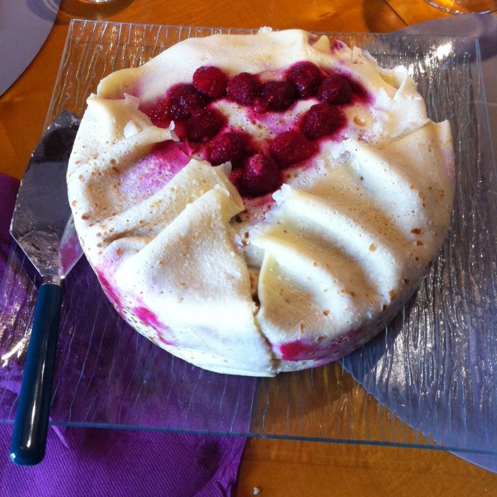 Courchevel Ou Gateau De Crepes Aux Framboises Recette De Courchevel Ou Gateau De Crepes Aux Framboises Marmiton