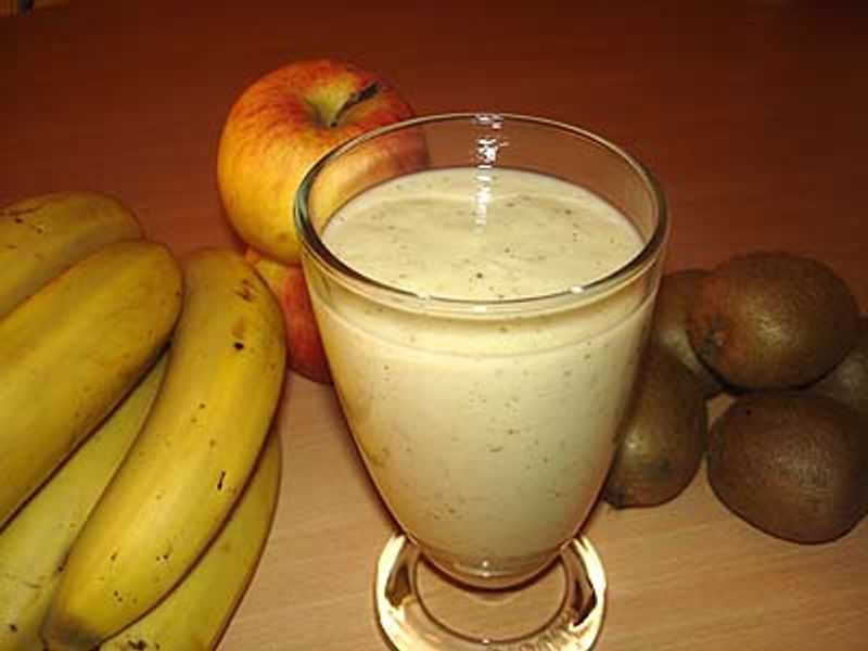 Milk Shake Pomme Banane Et Kiwi Recette De Milk Shake Pomme