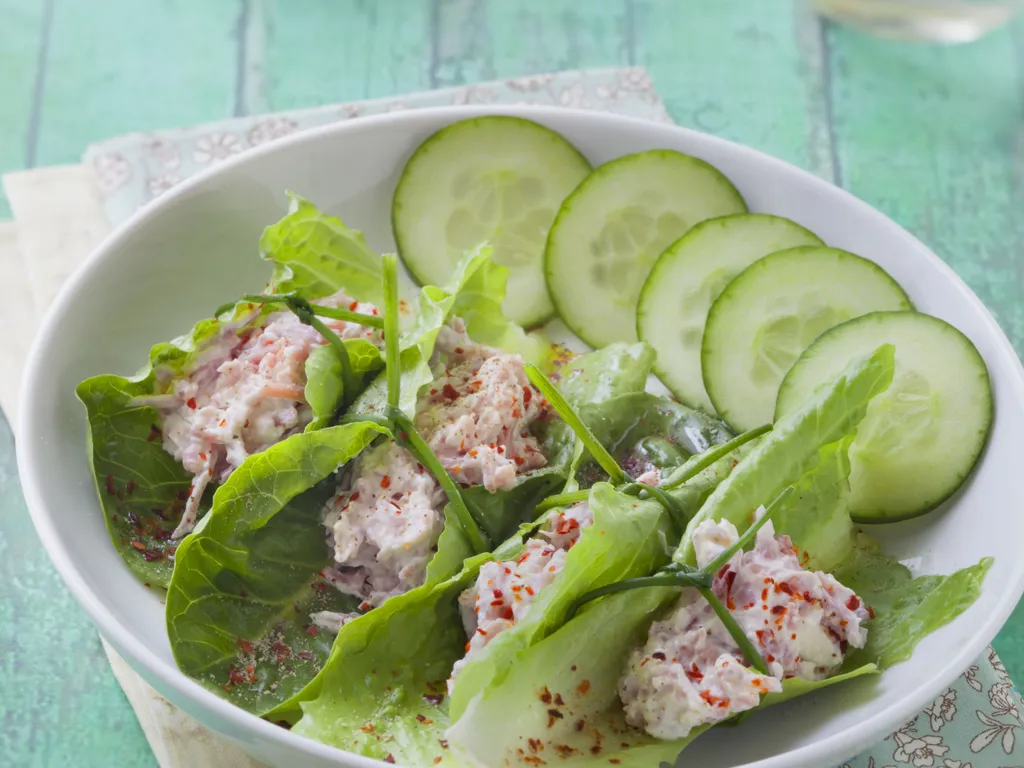 roulés frais salade et jambon
