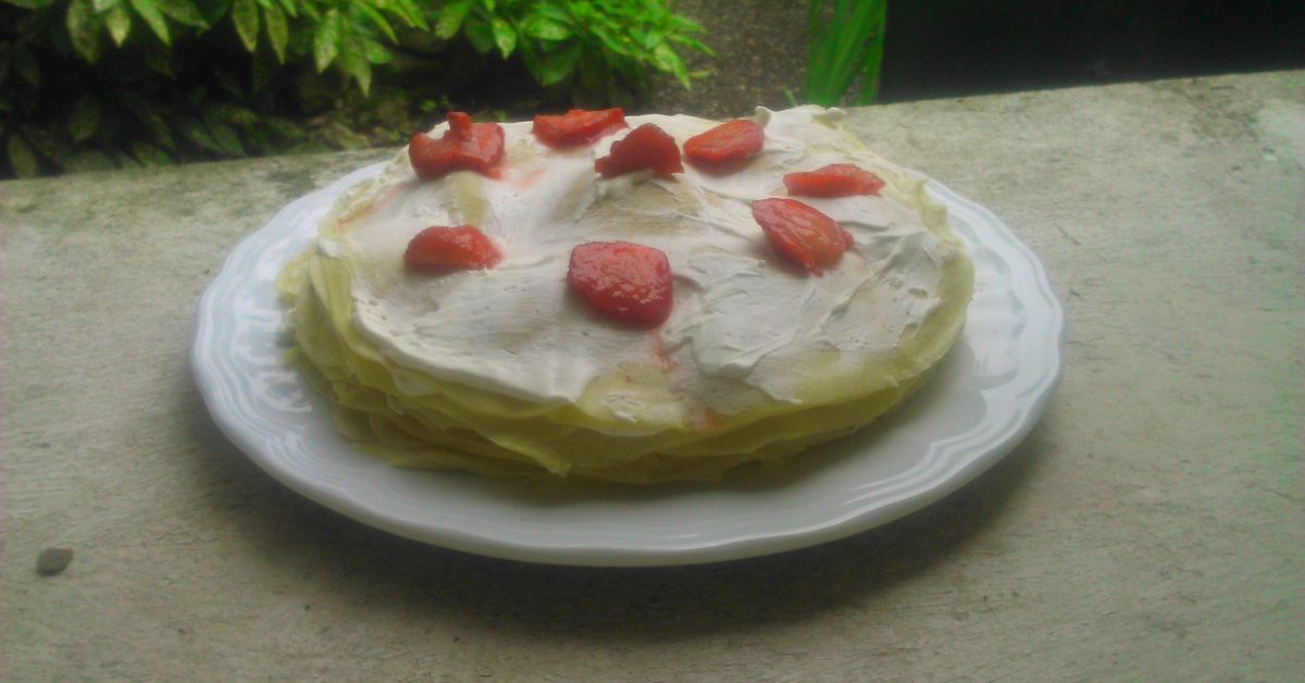 Gateau De Crepes Aux Fraises Et Chantilly Recette De Gateau De Crepes Aux Fraises Et Chantilly