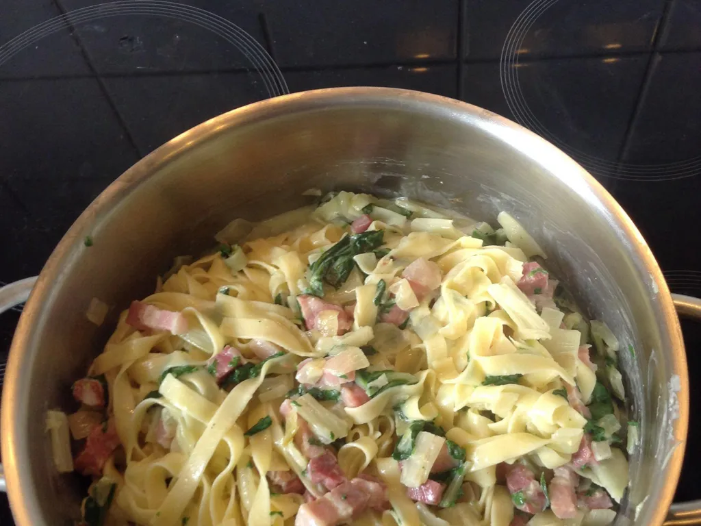 spaghetti aux bettes