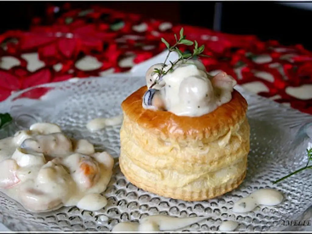 bouchées à la reine aux fruits de mer