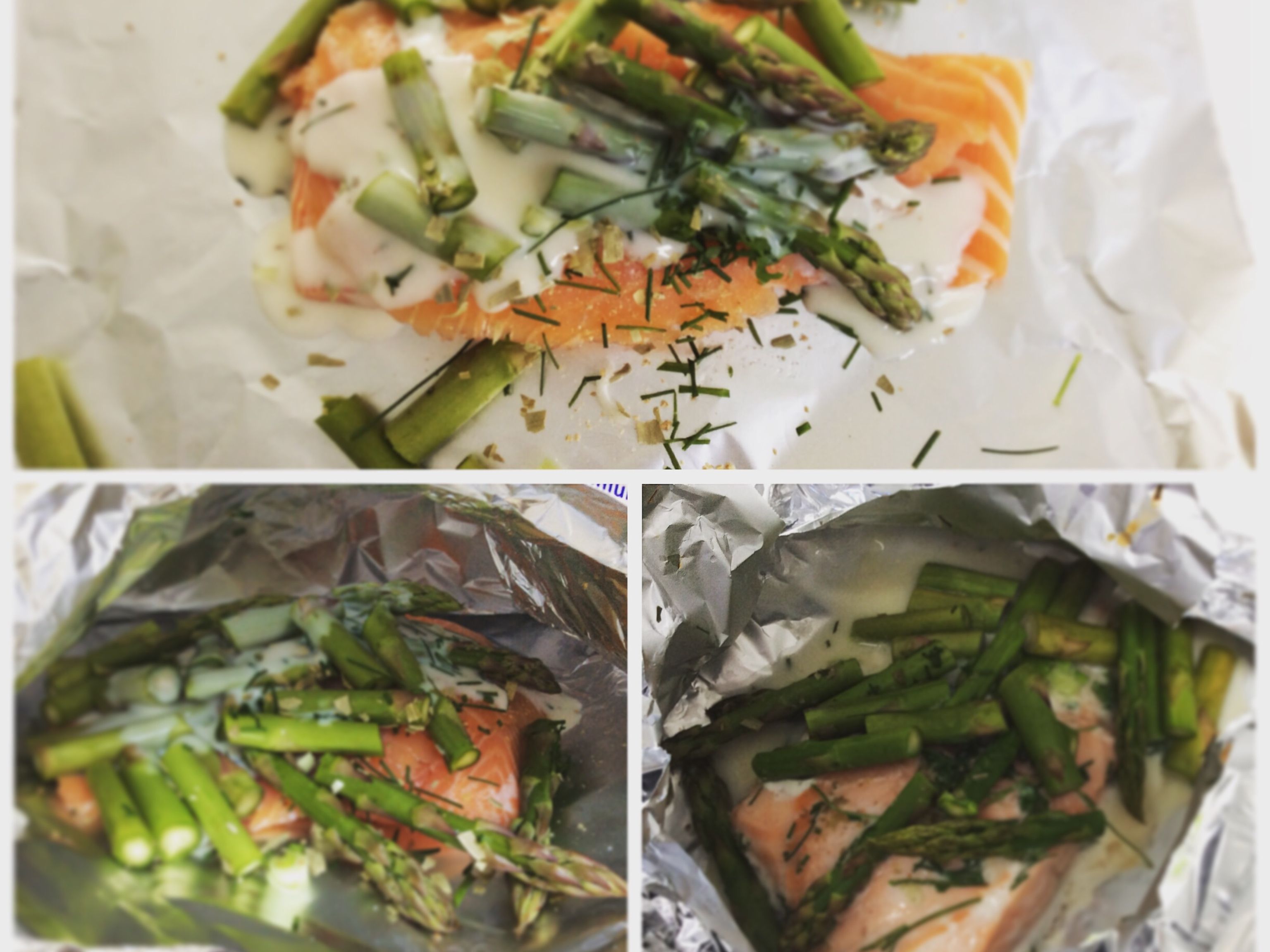 Papillote de saumon aux asperges Recette de Papillote de saumon aux asperges Marmiton