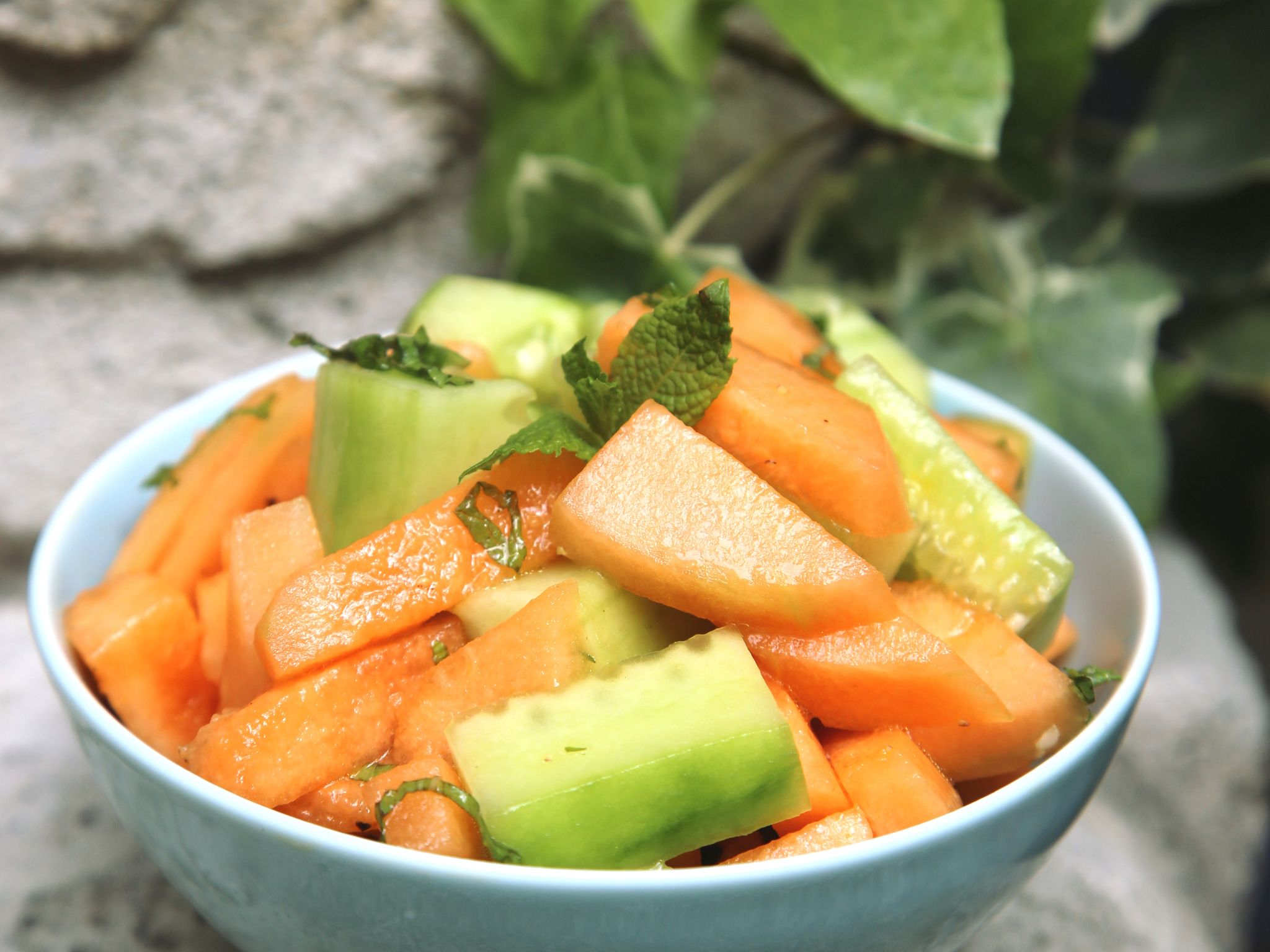 Salade de et melons à la menthe Recette de Salade de et melons à la