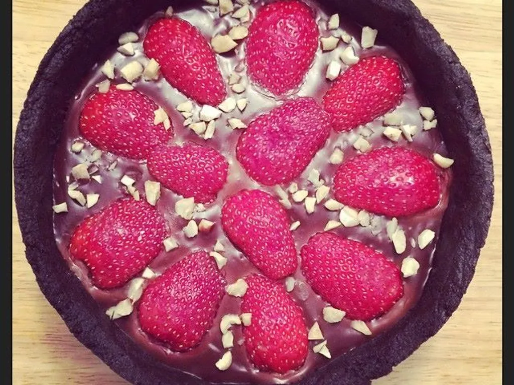 Tarte Au Chocolat A La Pate D Oreo Et Fraises Recette De Tarte Au Chocolat A La Pate D Oreo Et Fraises