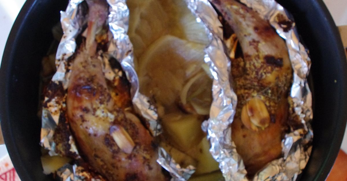 Cuisses de pintade en papillotes : recette de Cuisses de pintade en