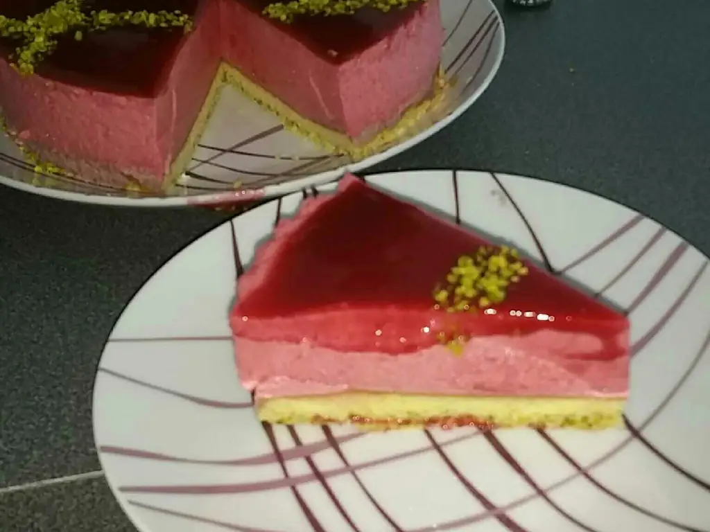 bavarois aux framboises des bois