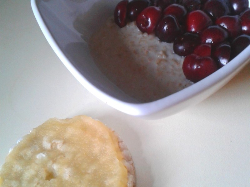 Petit Déjeuner Simple Et équilibré Lait Flocons Davoine