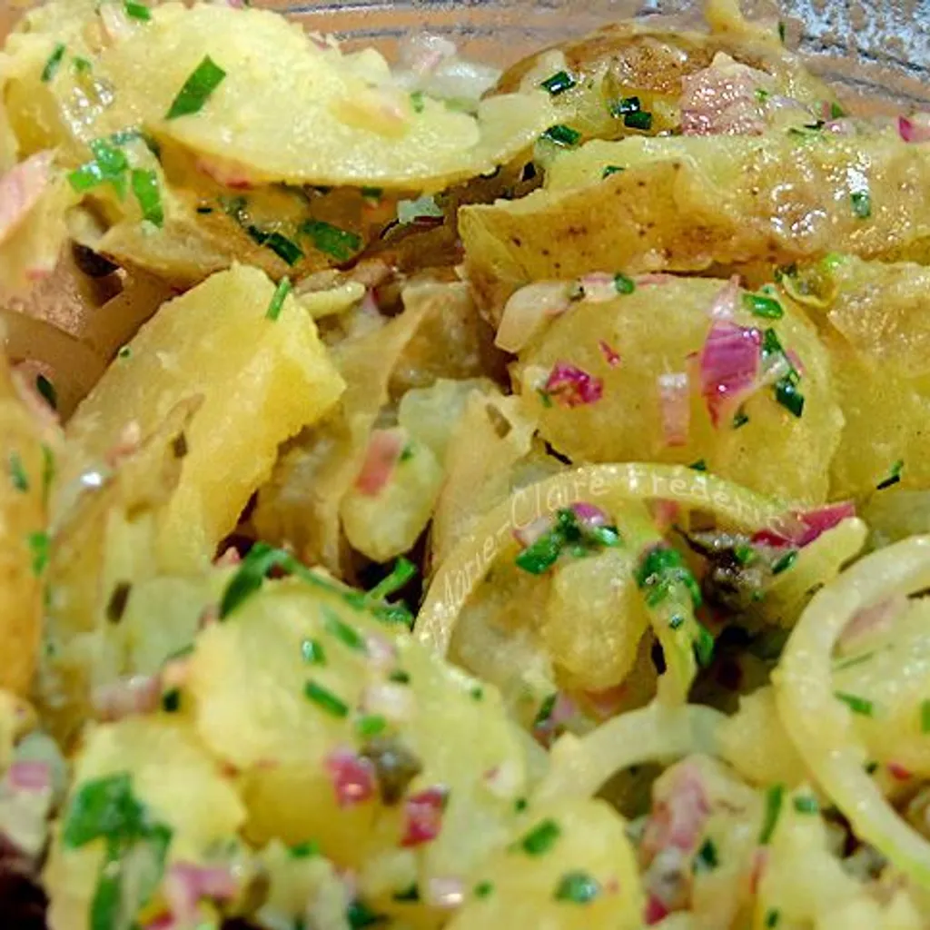 Écrasé de pommes de terre fumées en salade