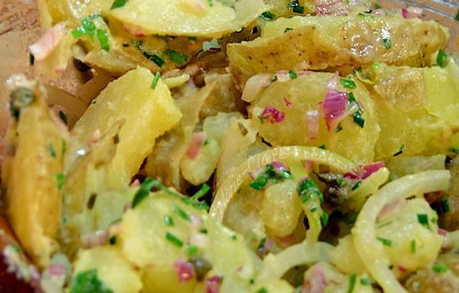Salade de pommes de terres alsacienne : Recette de Salade de pommes de ...