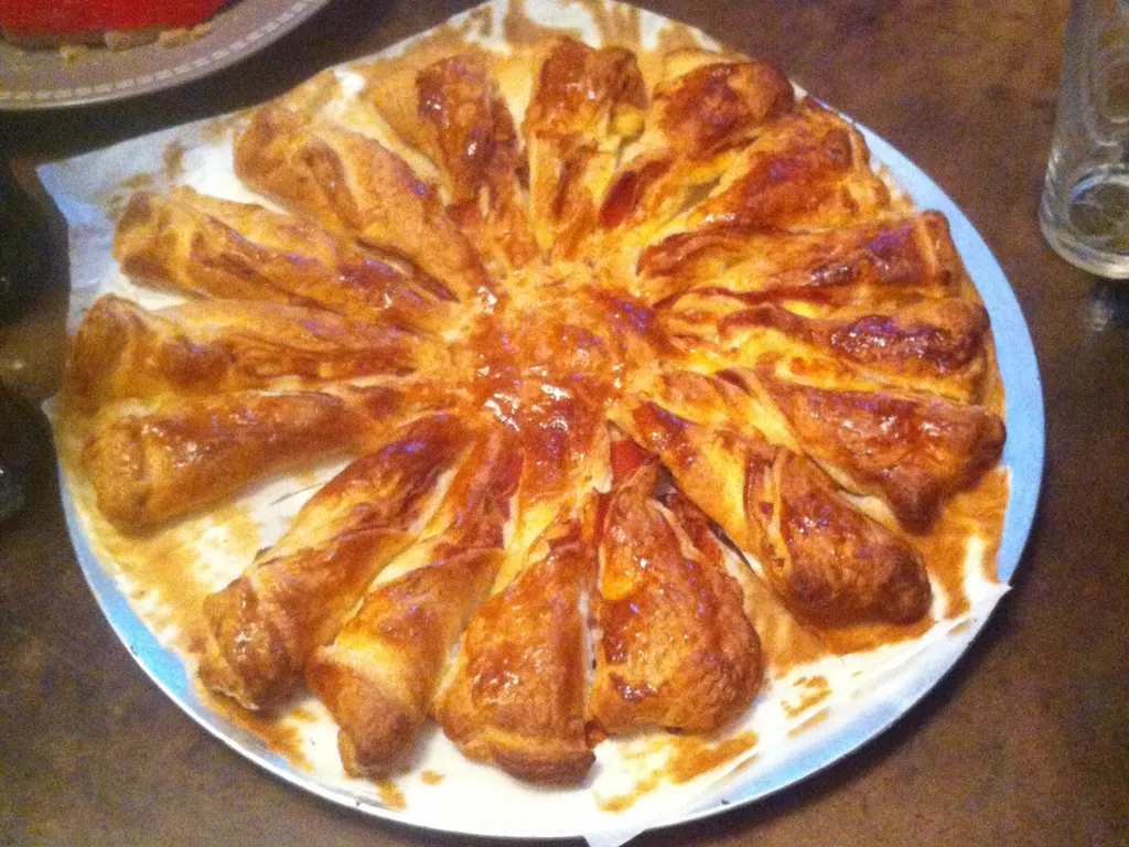 feuilleté soleil st marcellin et lard
