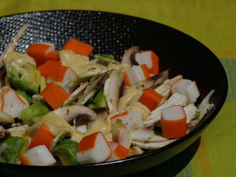 Salade Avocat Et Surimi Recette De Salade Avocat Et Surimi
