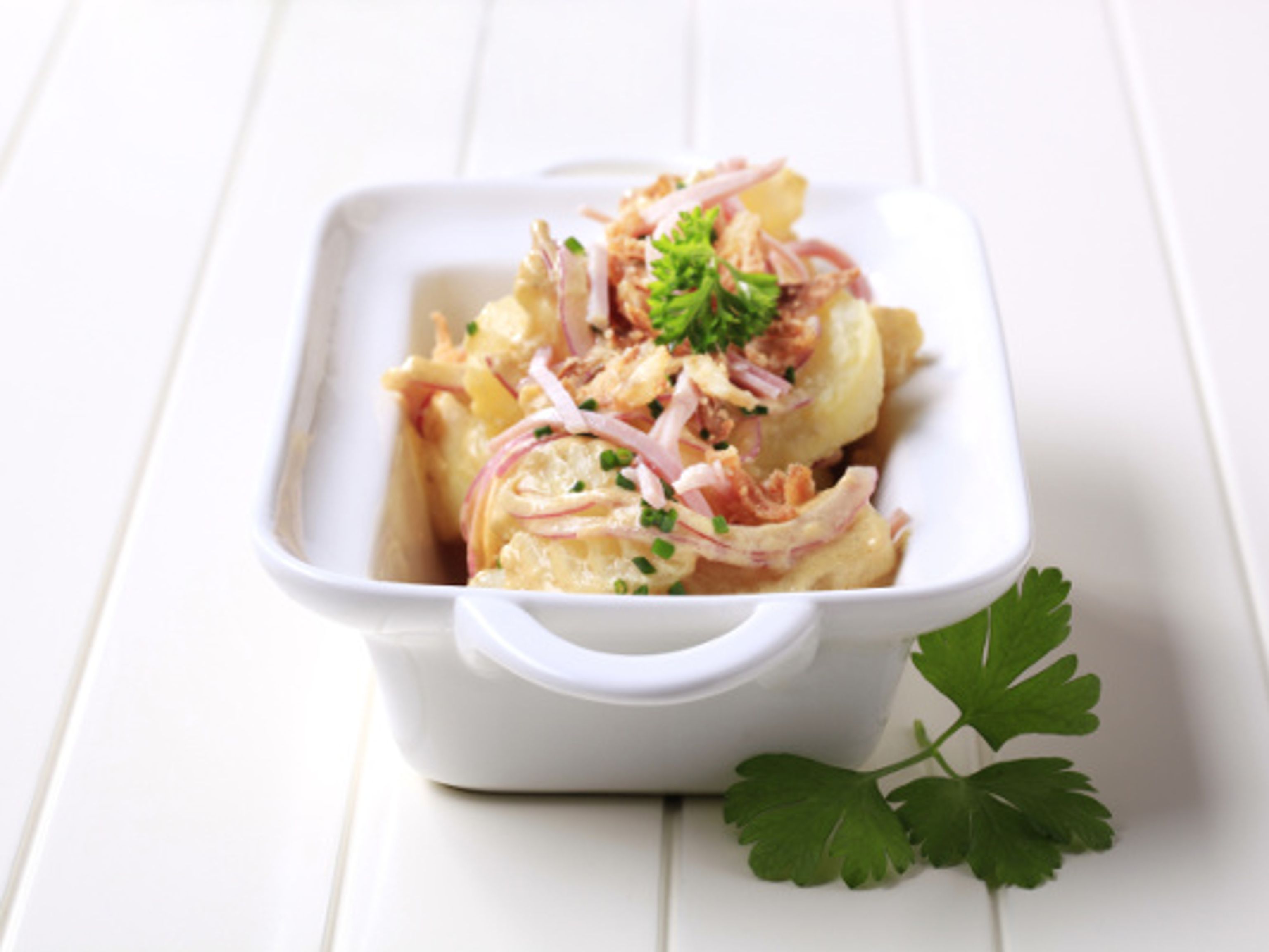 Salade piémontaise au jambon : Recette de Salade piémontaise au jambon ...
